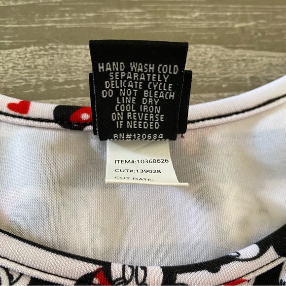 Disney Dress Women’s Size 4 (3XL) White Black Striped Mickey Minnie Sleeveless - Picture 9 of 9